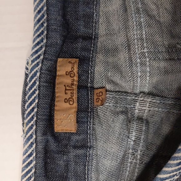 Women' See Thru Soul Jeans Boot Cut Size 26 - Picture 9 of 10